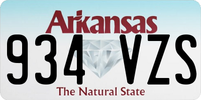 AR license plate 934VZS