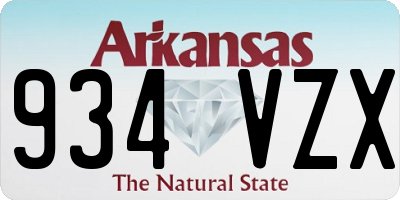 AR license plate 934VZX