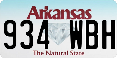 AR license plate 934WBH