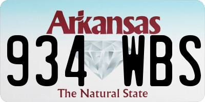 AR license plate 934WBS