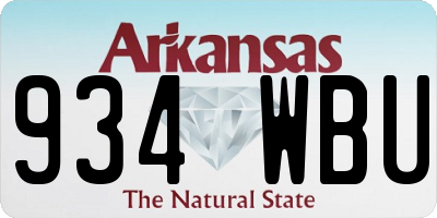 AR license plate 934WBU