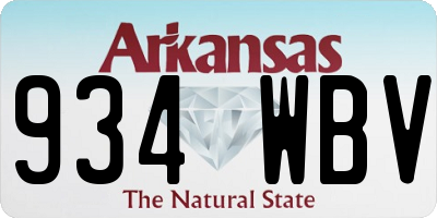 AR license plate 934WBV