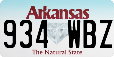 AR license plate 934WBZ