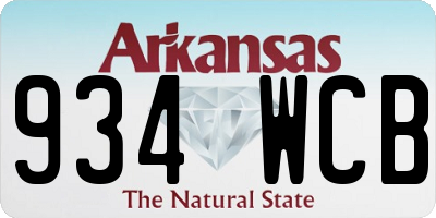 AR license plate 934WCB