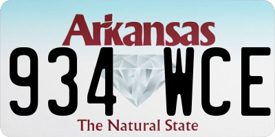 AR license plate 934WCE