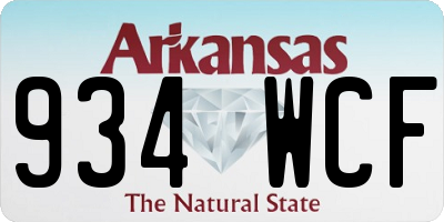 AR license plate 934WCF