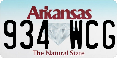 AR license plate 934WCG