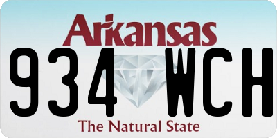 AR license plate 934WCH