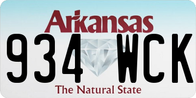 AR license plate 934WCK