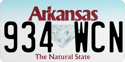 AR license plate 934WCN