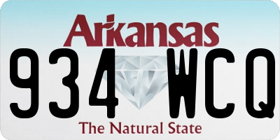 AR license plate 934WCQ