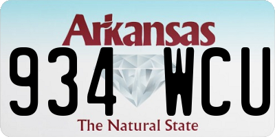 AR license plate 934WCU