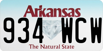 AR license plate 934WCW