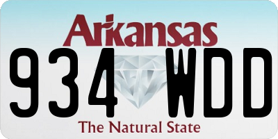 AR license plate 934WDD