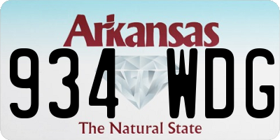 AR license plate 934WDG