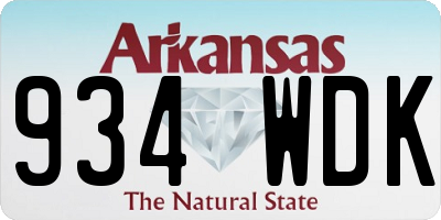 AR license plate 934WDK