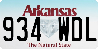 AR license plate 934WDL