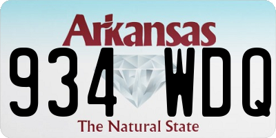 AR license plate 934WDQ