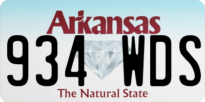 AR license plate 934WDS