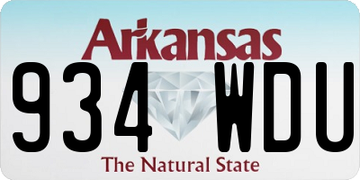 AR license plate 934WDU