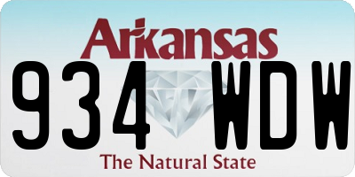 AR license plate 934WDW