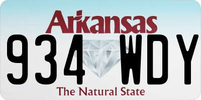 AR license plate 934WDY