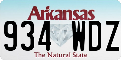 AR license plate 934WDZ