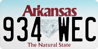 AR license plate 934WEC