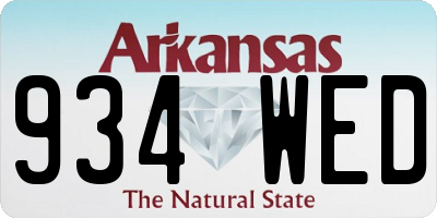 AR license plate 934WED