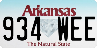 AR license plate 934WEE