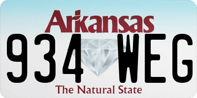 AR license plate 934WEG