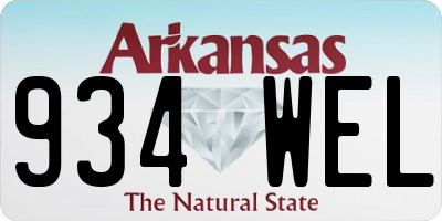 AR license plate 934WEL