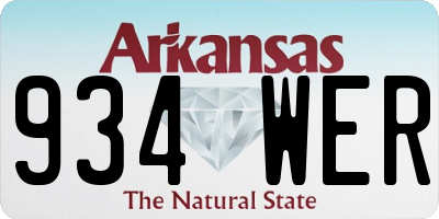 AR license plate 934WER