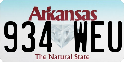 AR license plate 934WEU