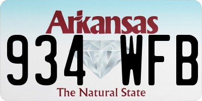 AR license plate 934WFB