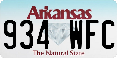AR license plate 934WFC