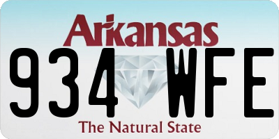 AR license plate 934WFE