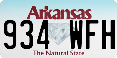 AR license plate 934WFH