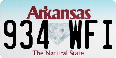 AR license plate 934WFI