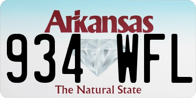 AR license plate 934WFL