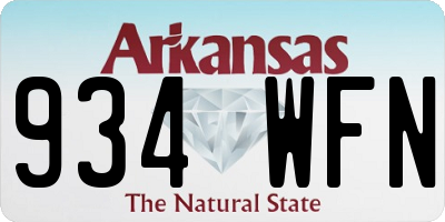 AR license plate 934WFN