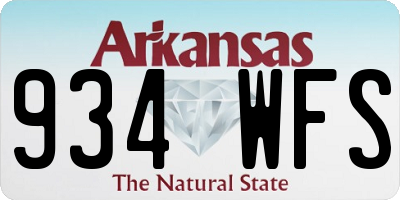 AR license plate 934WFS
