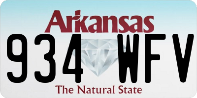 AR license plate 934WFV