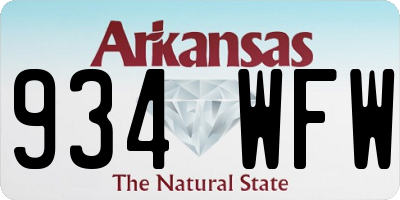 AR license plate 934WFW