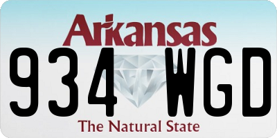 AR license plate 934WGD