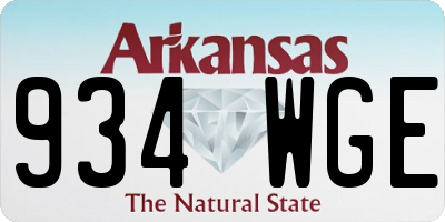 AR license plate 934WGE
