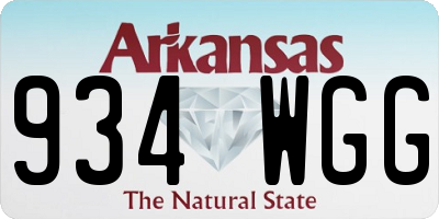 AR license plate 934WGG