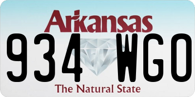 AR license plate 934WGO