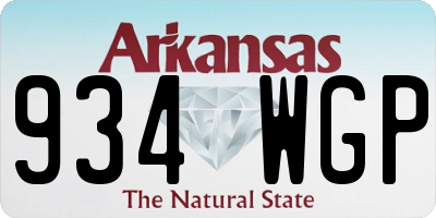 AR license plate 934WGP