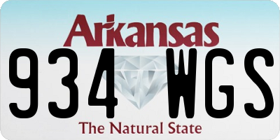 AR license plate 934WGS